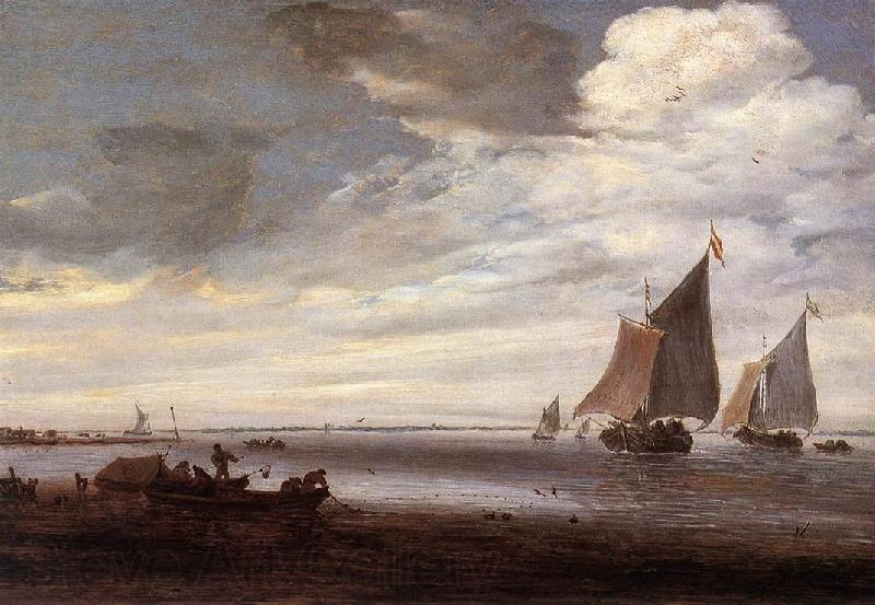 RUYSDAEL, Salomon van River Scene af